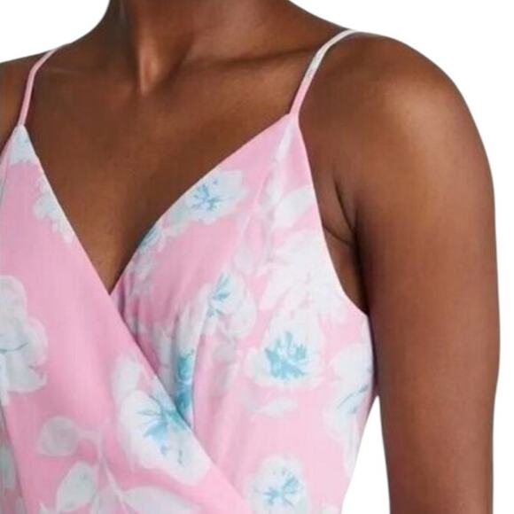NWOT WAYF Angelina Floral Wrap Maxi Pink Dress - Sz Small - Picture 3 of 10